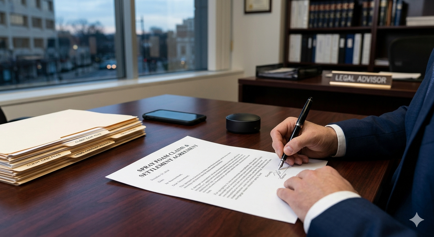 Letter writing draft for spray foam claim
