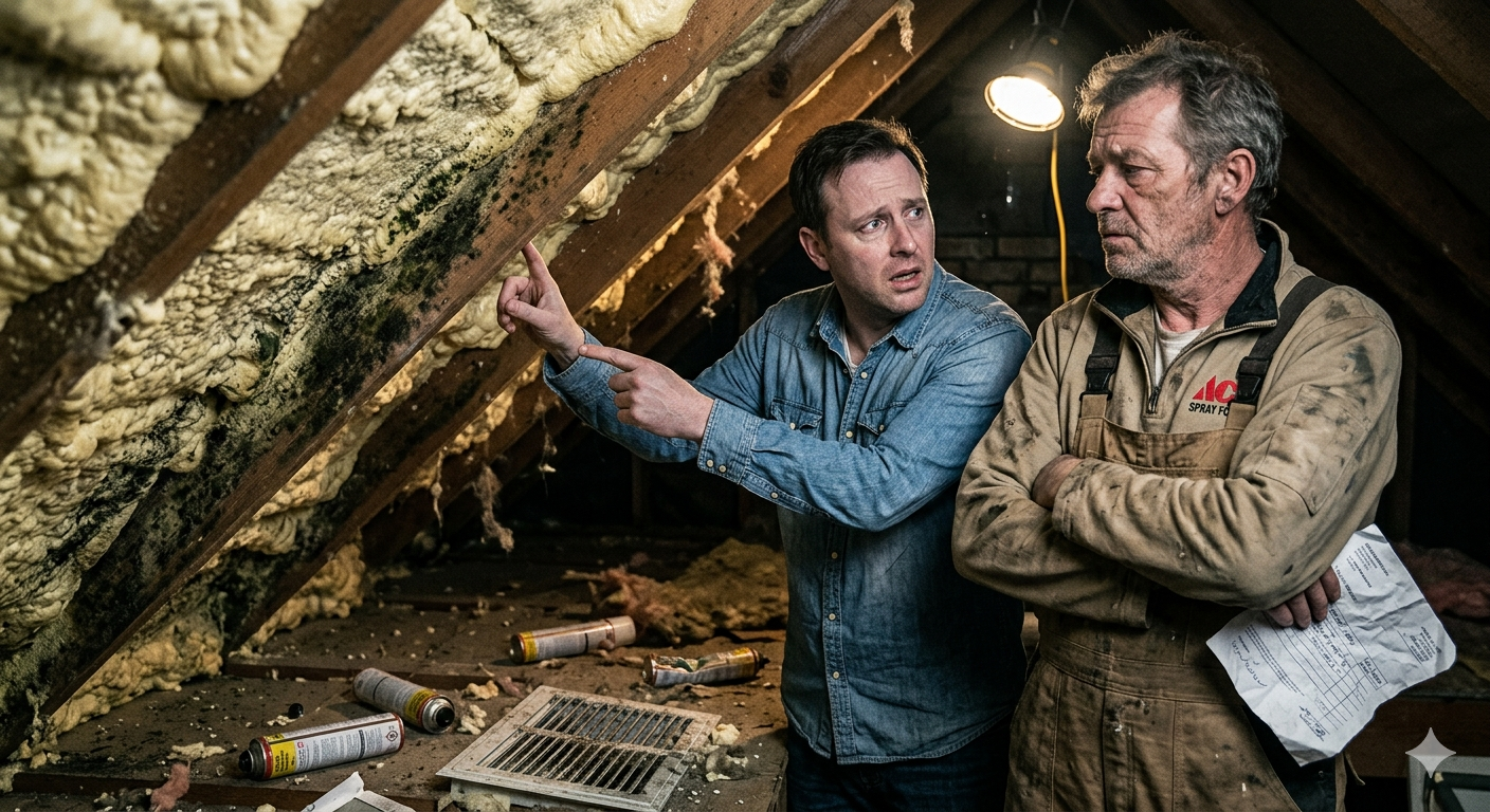 Spray foam insulation case